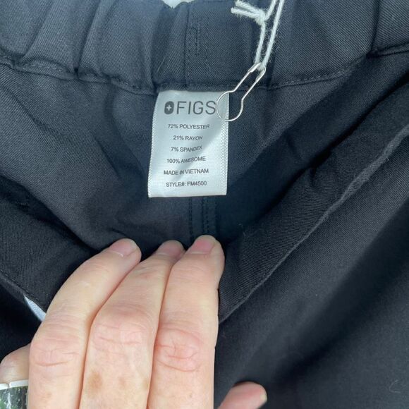 FIGS Pisco Basic Scrub Pants for Men Black Size XL - Picture 3 of 7